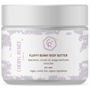 FLUFFY BUNNY BODY BUTTER. Shea butter, citrus scent, organic, vegan, soft skin